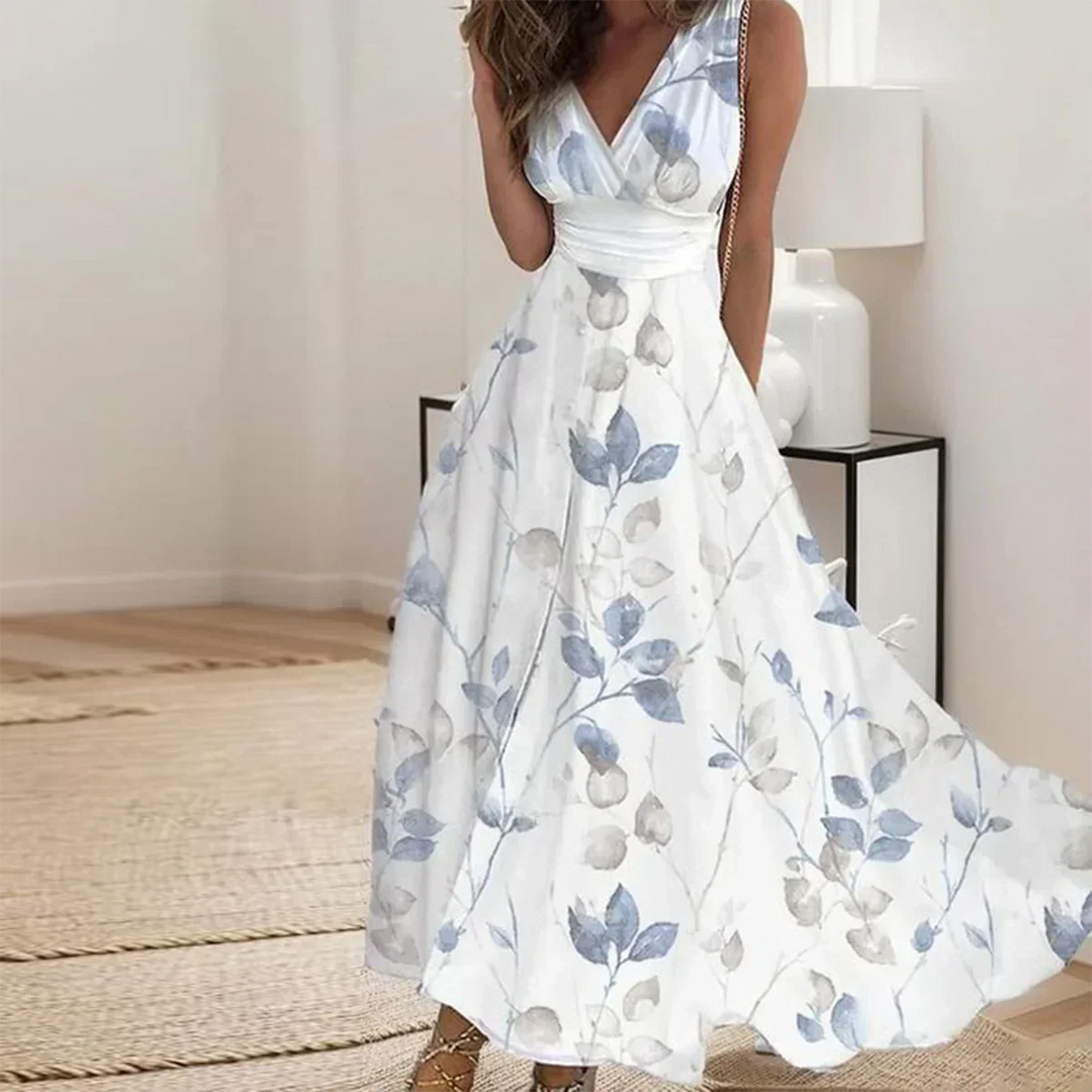 Mia Plant Print Maxi