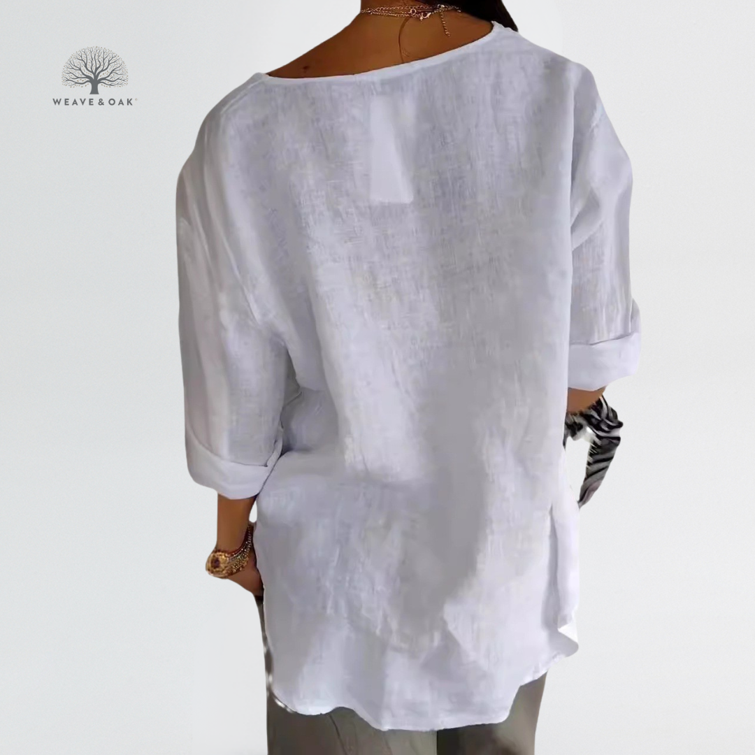 Talia | Loose-Fit Blouse That Covers the Tummy and Arms