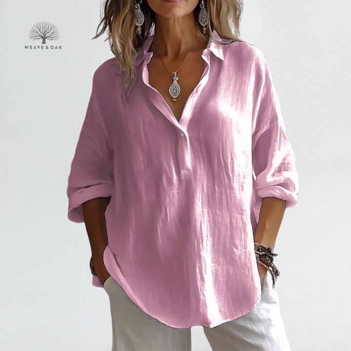 Rosa | Lightweight Long Sleeve Blouse That Skims the Tummy