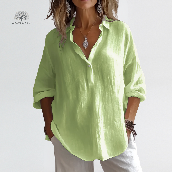 Rosa | Lightweight Long Sleeve Blouse That Skims the Tummy